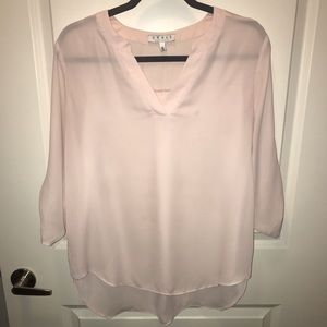 CHAUS New York Sheer Blush Top
